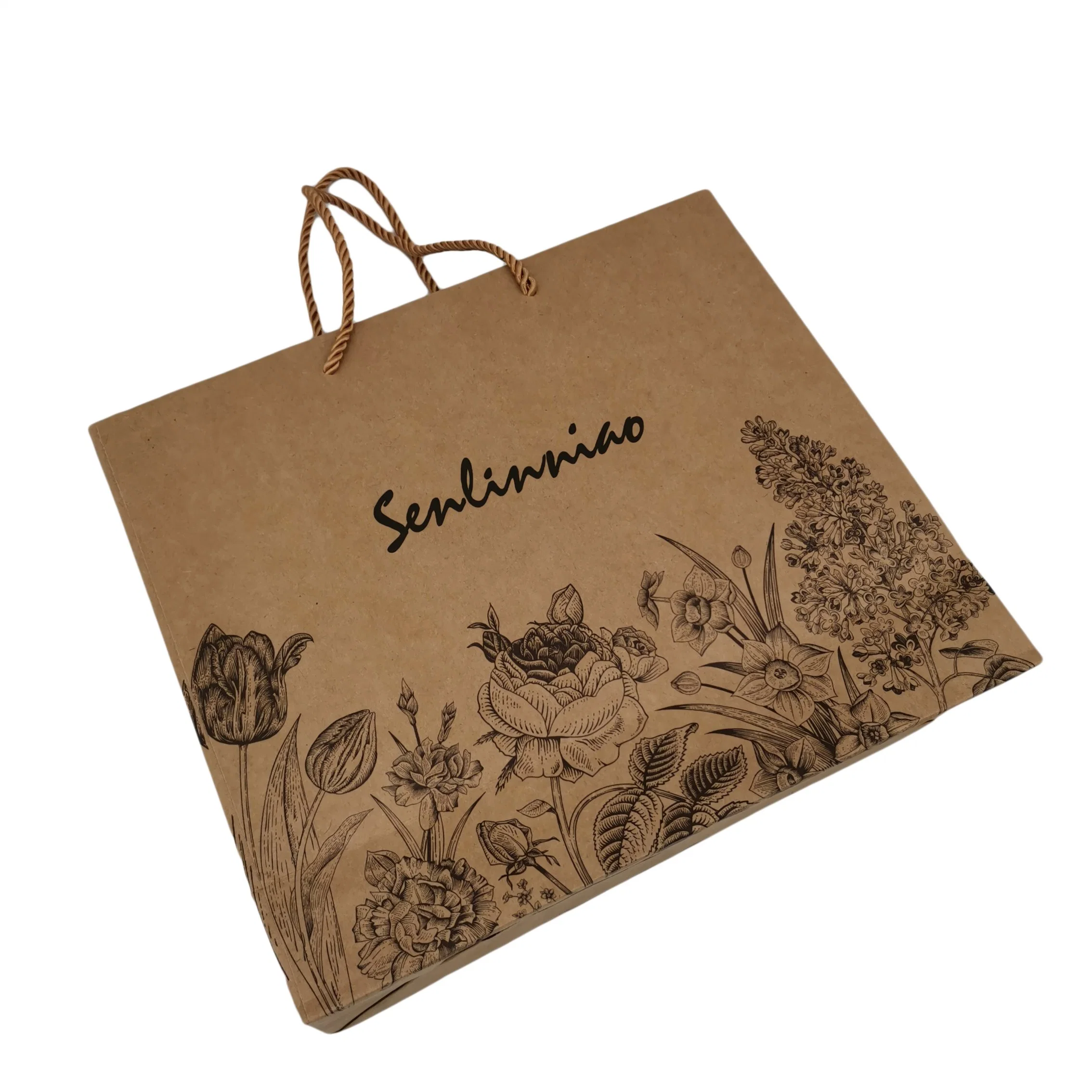 Lipack Luxury Boutique Paper Clothing Shopping Bags Custom Paper Packaging Bags for Clothing Store