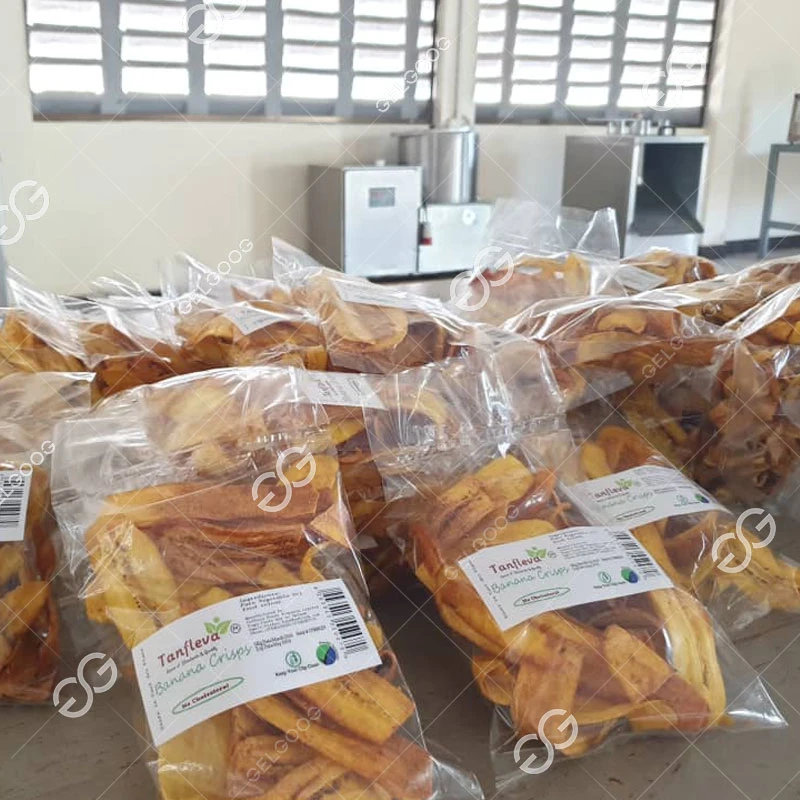 Máquina automática de aperitivos, patatas chips de plátano Banana Chips de plátano de la línea de procesamiento de la máquina de freír las papas fritas papas fritas de la línea de producción