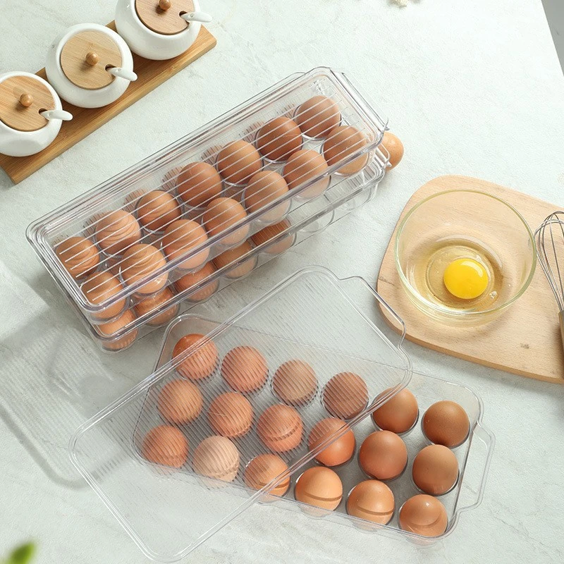 12 14 21 celdas Caja de plástico para la conservación de huevos almacenamiento de huevos Caja con cubierta de bandeja para huevos