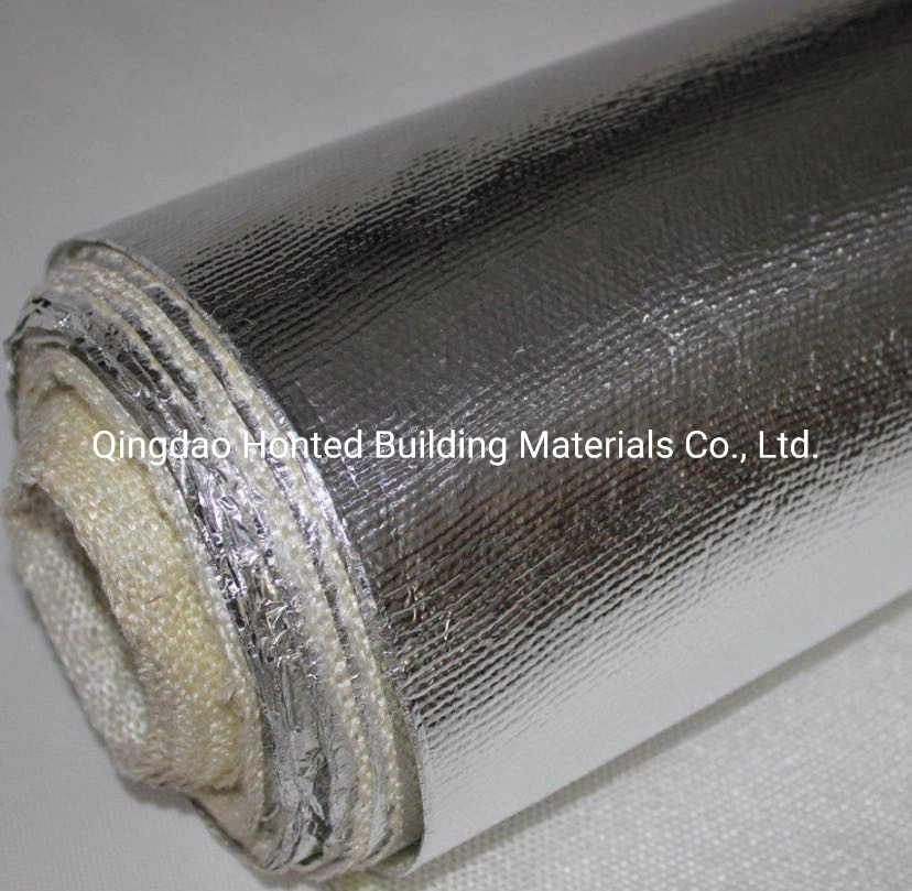 Manufacturer Anti Oil Waterproof Fireproof Heat Insulating Laminated Fiberglass Aluminum Foil Cloth Aluminum Foil Coated Glass Fiber Cloth