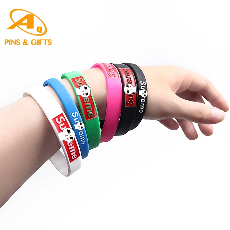 Custom Make Fashion Round Barbed Braille Merry Christmas Silicon Watch Rainbow Tire Tread Transparent Rubber Ball Silicone Wristband