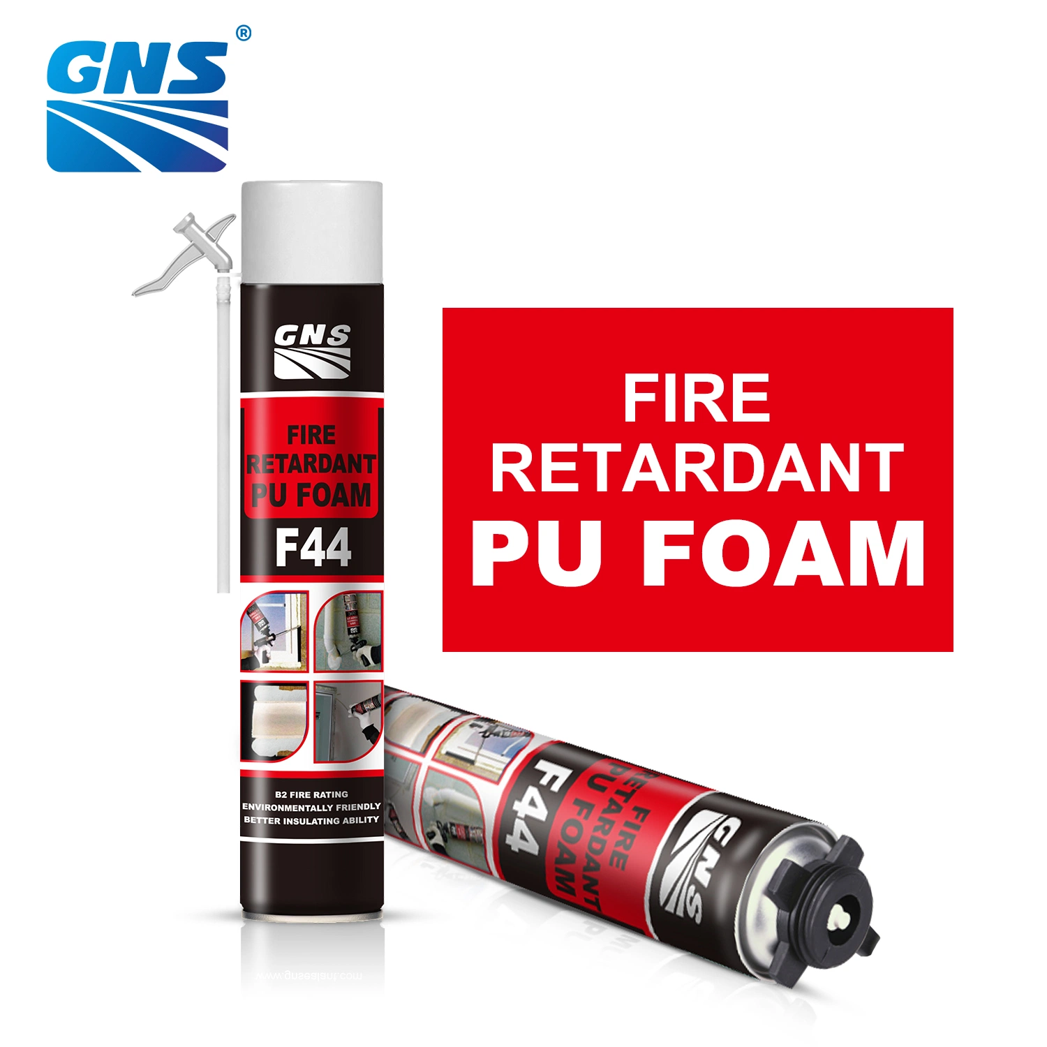 ISO SGS One Part Get Ready Used 750ml Aerosol Can Fire Retardant Spray Foam Mounting Filler