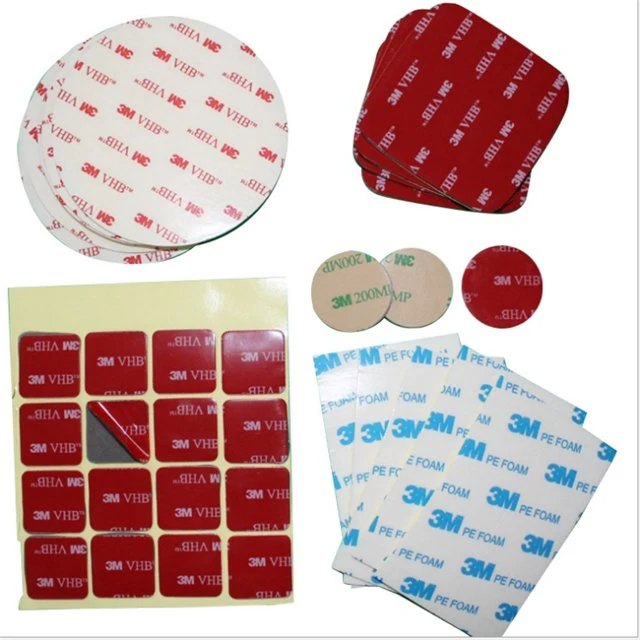 5952 4910 5611 4951 Coated Tissue Brand Custom Shape Die Cut Double Sided Self Foam Adhesive Tape Sticker Pad