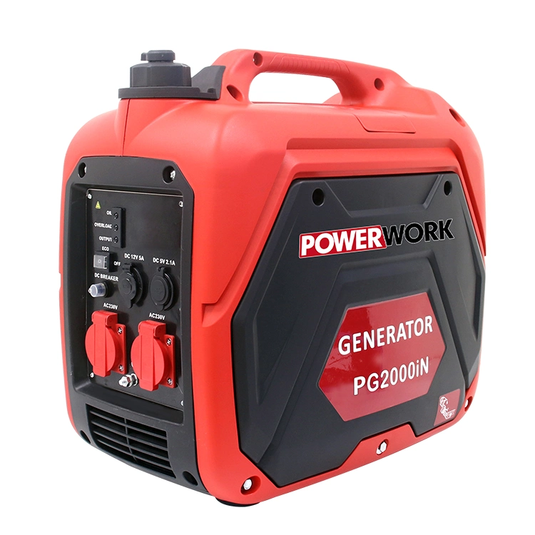 Swiss Kraft Portable Gasoline Generator Digital Inverter Petrol Generator Gas Generation Equipment 2000W