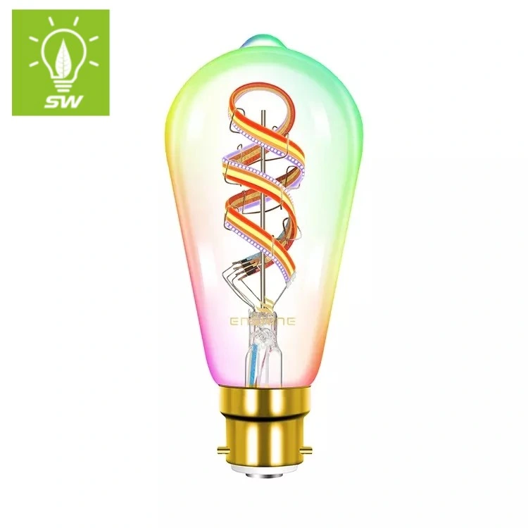 LED lampe vintage Edison de luminaires décoratifs ampoule Antique 2W 4W 6W 8W 10W A60 A19 G45 LED orange Filament Smoky E27 E14 B22 B15 Lampe à incandescence LED