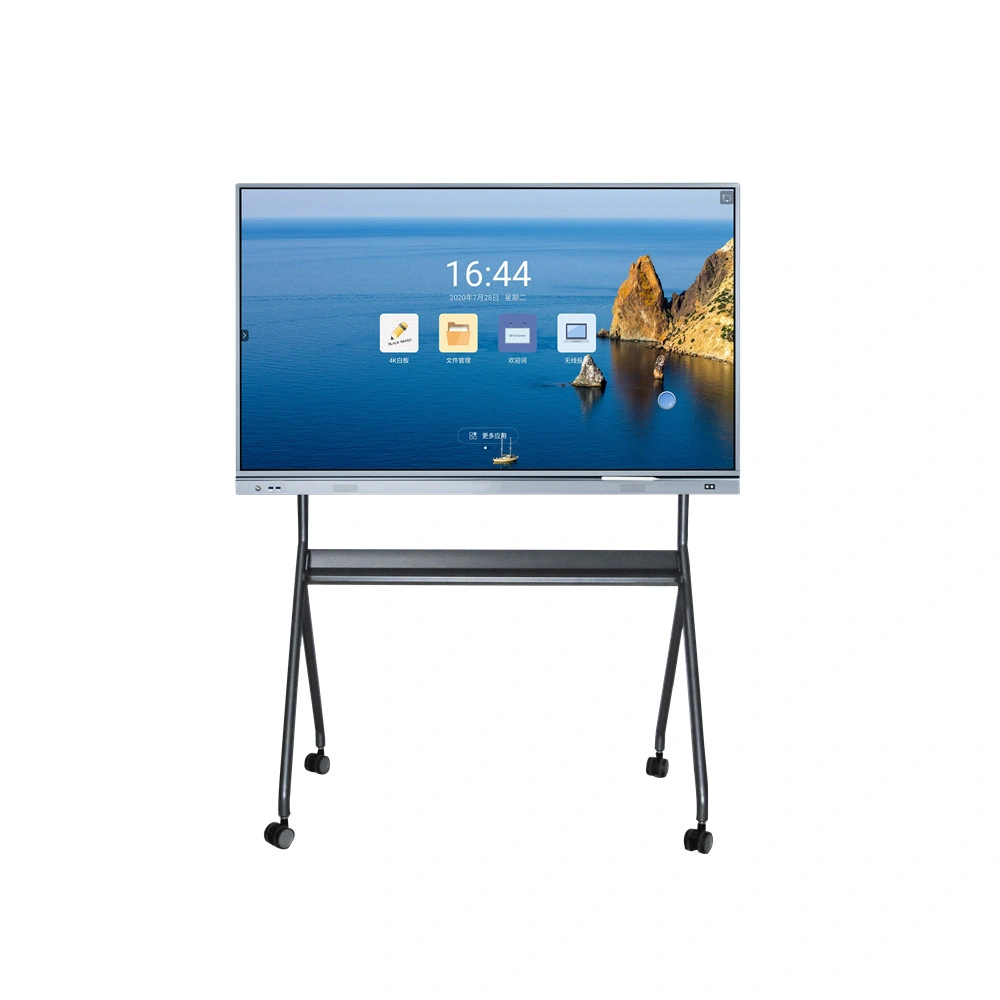 Classroom 75 86 Inch Dual System All in One LCD Multi Touch Screen Interactive Smart Blackboard