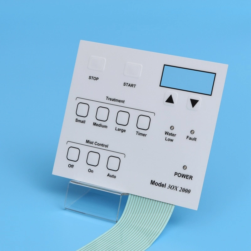 Screen Printing Resistant Overlay Control Keypads Membrane Switch