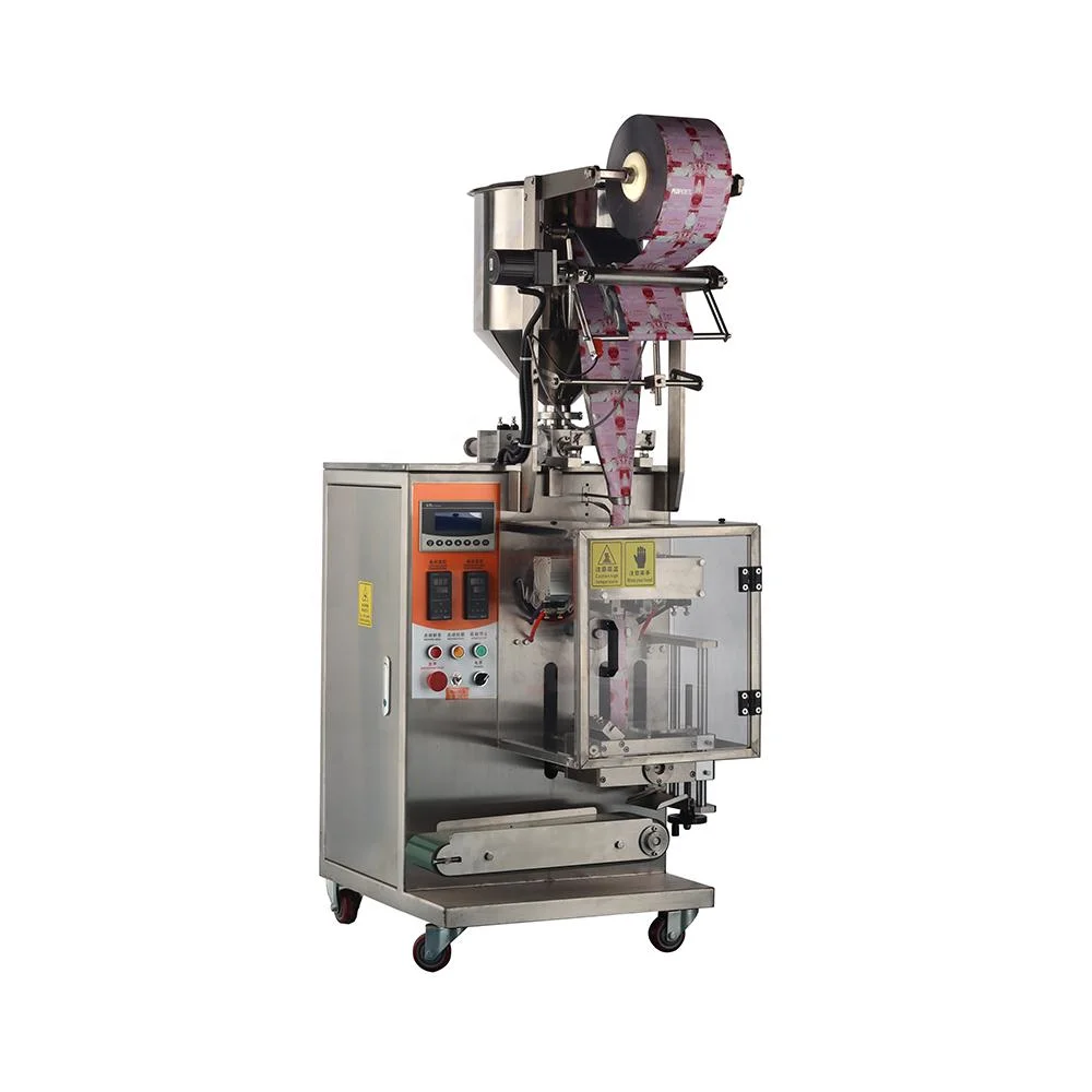 Automatic Vertical Pouch Sachet Bag Pure Water Milk Juice Liquid Food Product Continuous Filling Sealing Packaging Machine