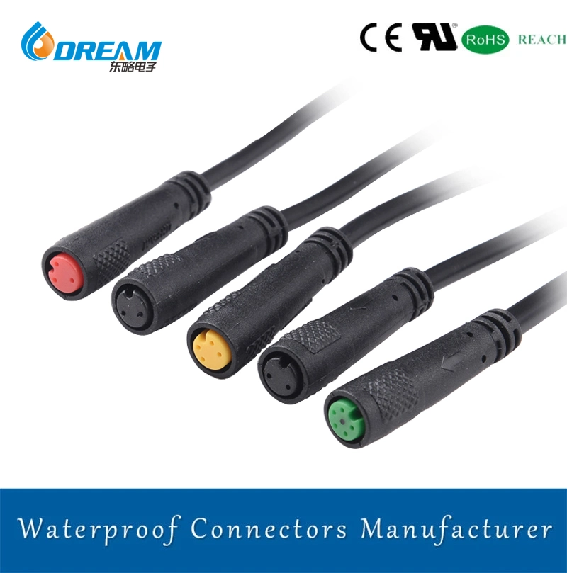 5 Core Electric Waterproof Wire Connector for Electric Bicycle