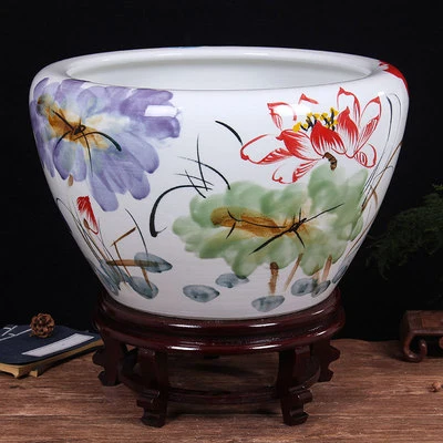 Jingdezhen Modern Fashion Hand-Painted Ceramic Vat Custom Hand-Painted Porcelain Vat