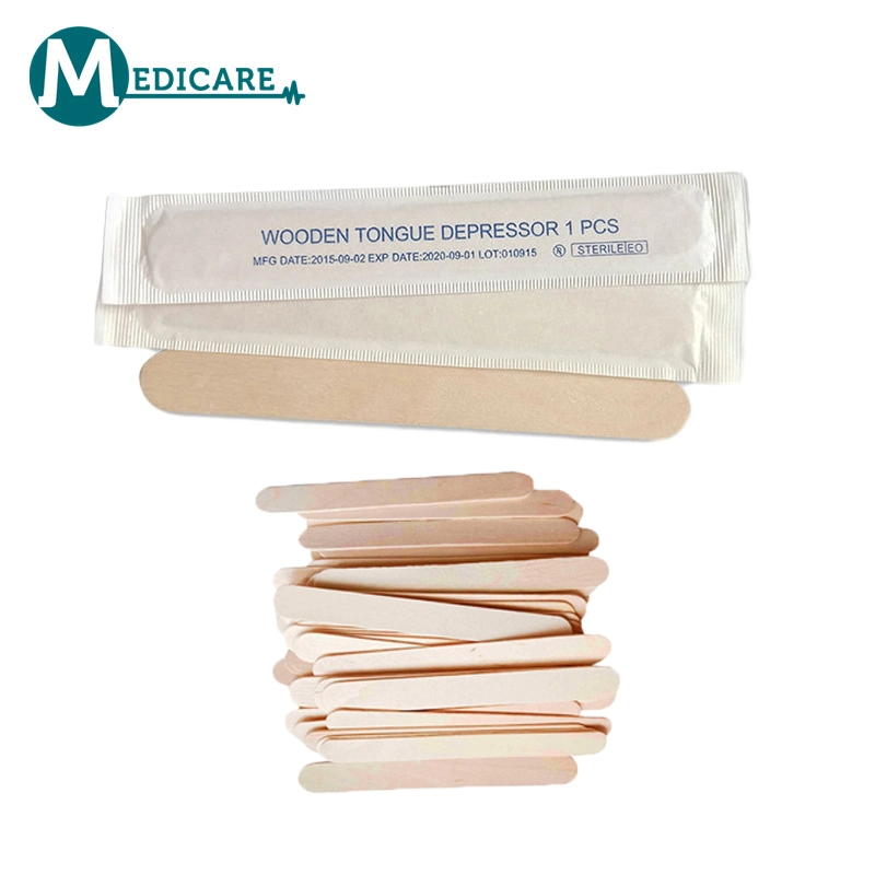 Disposable Wooden Medical Large Tongue Depressors Sticks