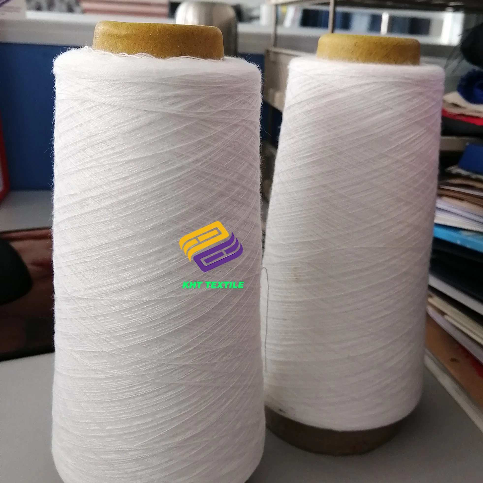 Fils de CVC 65% coton 35% polyester pour le tissage /Knitting Ne45S/1