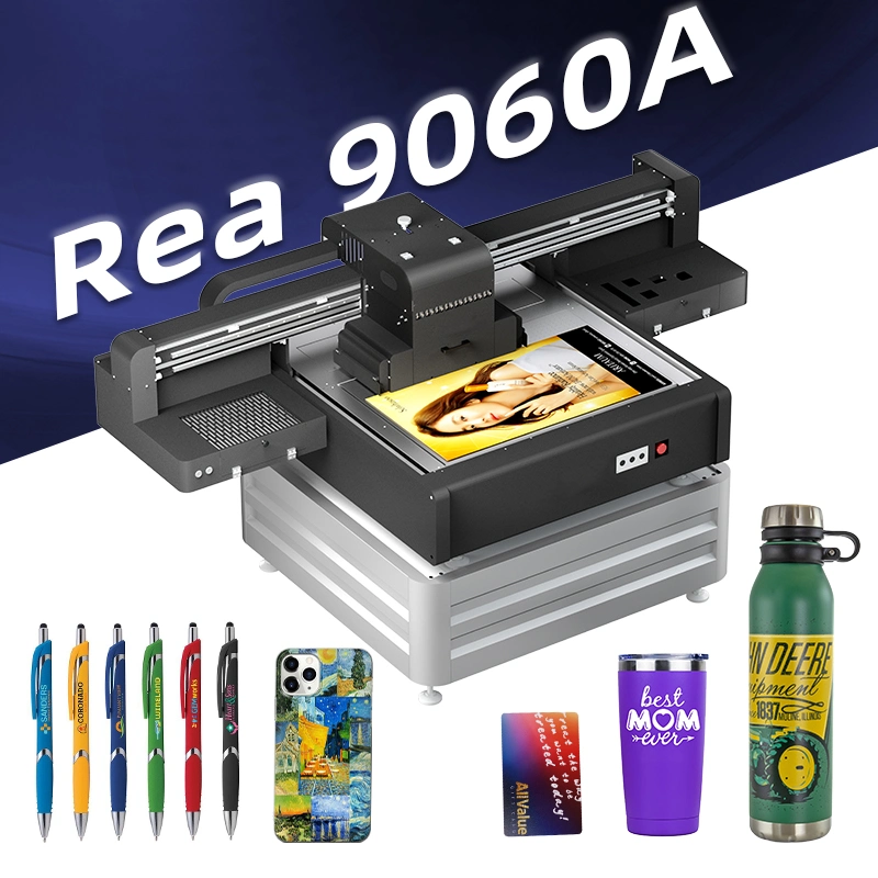 Rainbow 9060 G5I UV Printer Flatbed A1 for PVC Acrylic Glass Power Banks Ricoh Gen5 UV Printer