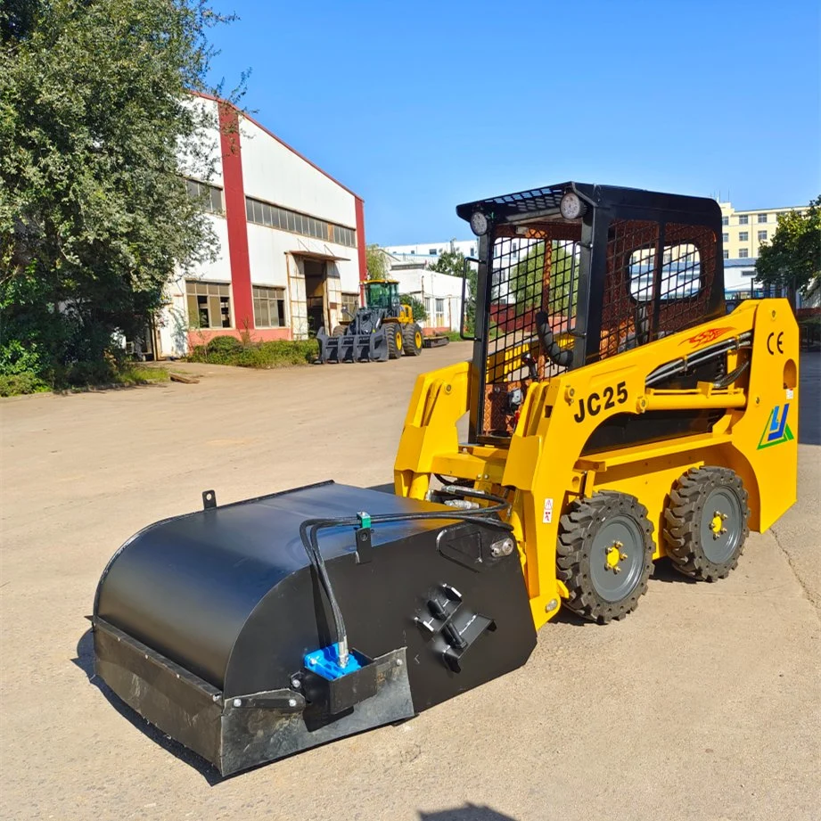 CE New 25HP Wheel Skid Steer Loader with Attachments and Kubota EPA4 Engine