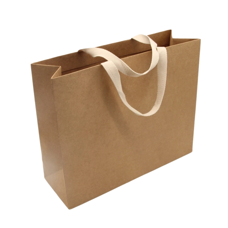 China Printed Paper Brown Kraft Wine Bag Manufacturer