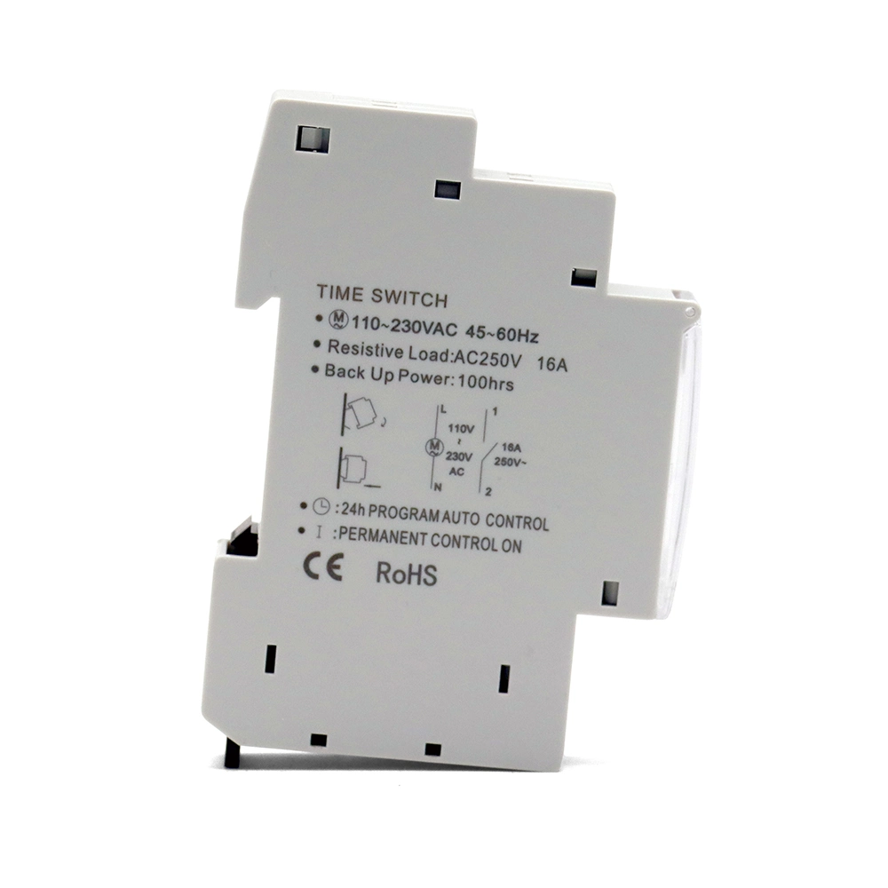 Tb45 Tb180 DIN Rail 17.5mm Width Mechanical Timer Switch 96 Times on/off Per Day Time Set Range 15 Mins Timer 110V 220V