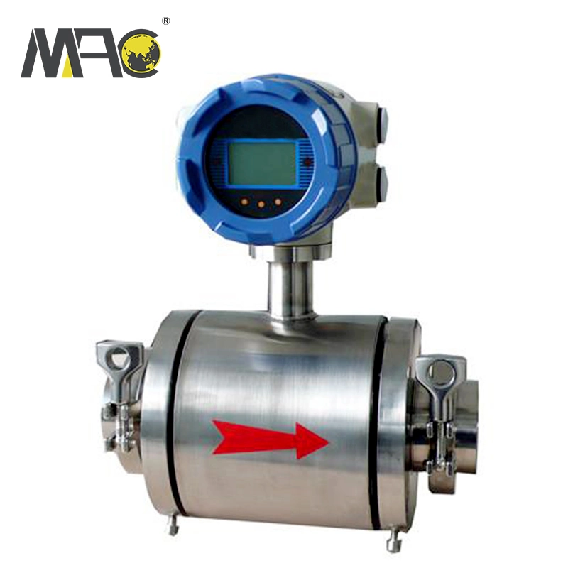 DN50 Mini Seawater Tap Water Liquid Control Intelligent Electromagnetic Flow Meter