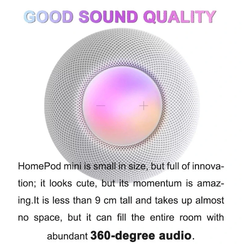 مكبر صوت جديد Metal Portable Mini Wireless Bluetooth لـ Homepod Music اللاعب