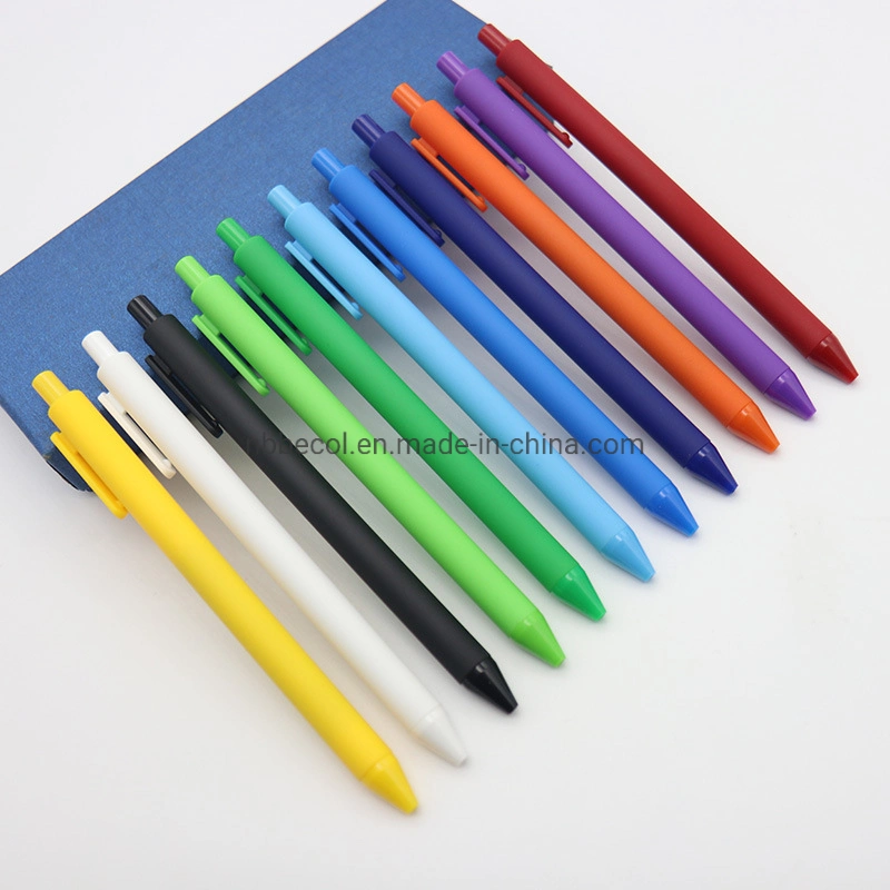 Advertising Candy Color Plastic Gel Ink Pen Customer Logo Ball Pen