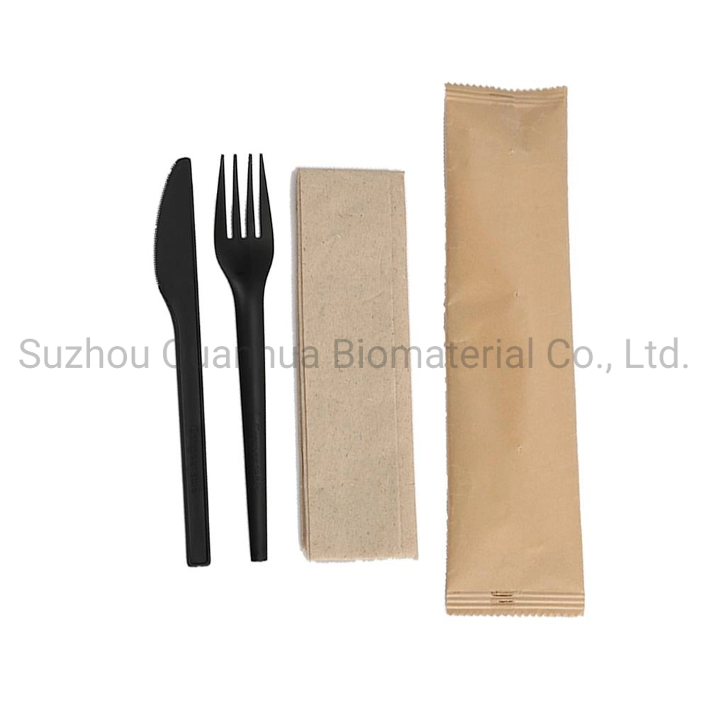 Original Factory 100% biodegradable Fork CPLA compostable Disposable Knife y. Cuchara