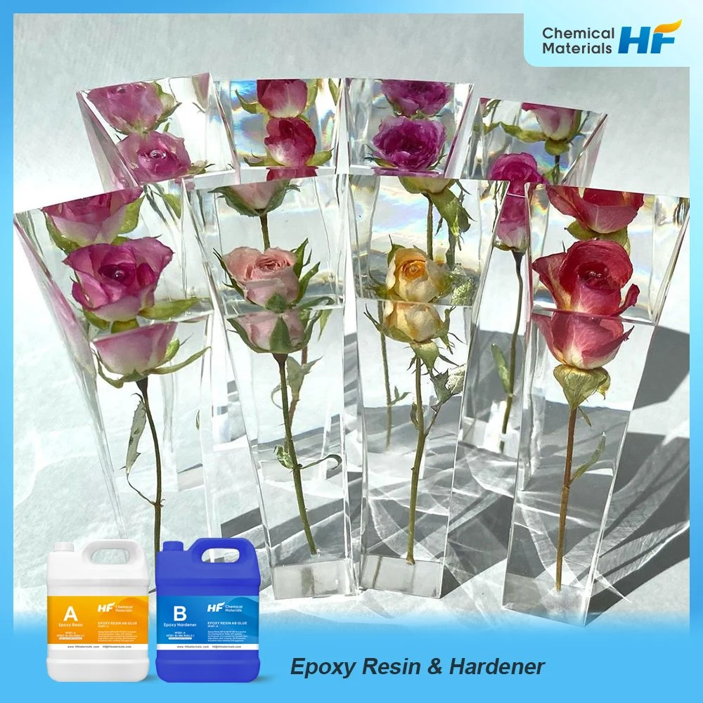 Best High Glass for Art DIY Casting Gallon Unit OEM Factory Crystal Clear Ab Adhesive for Flower Crafts Epoxy Resin with Hardener