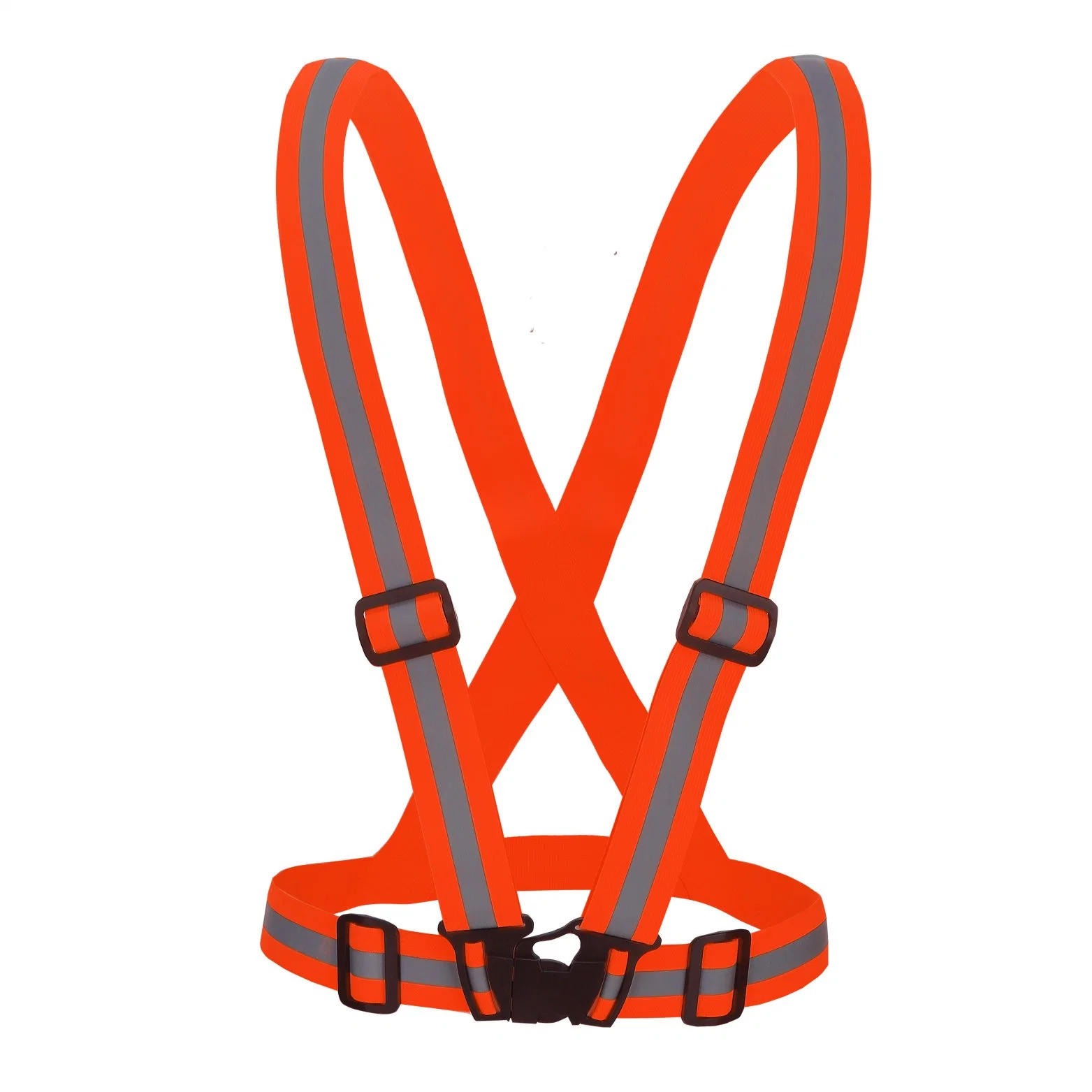 High Quality Visibility Vest Belt Adjustable Walking Elastic Vest Belt Flexible Reflective Flashing Running Suspenders