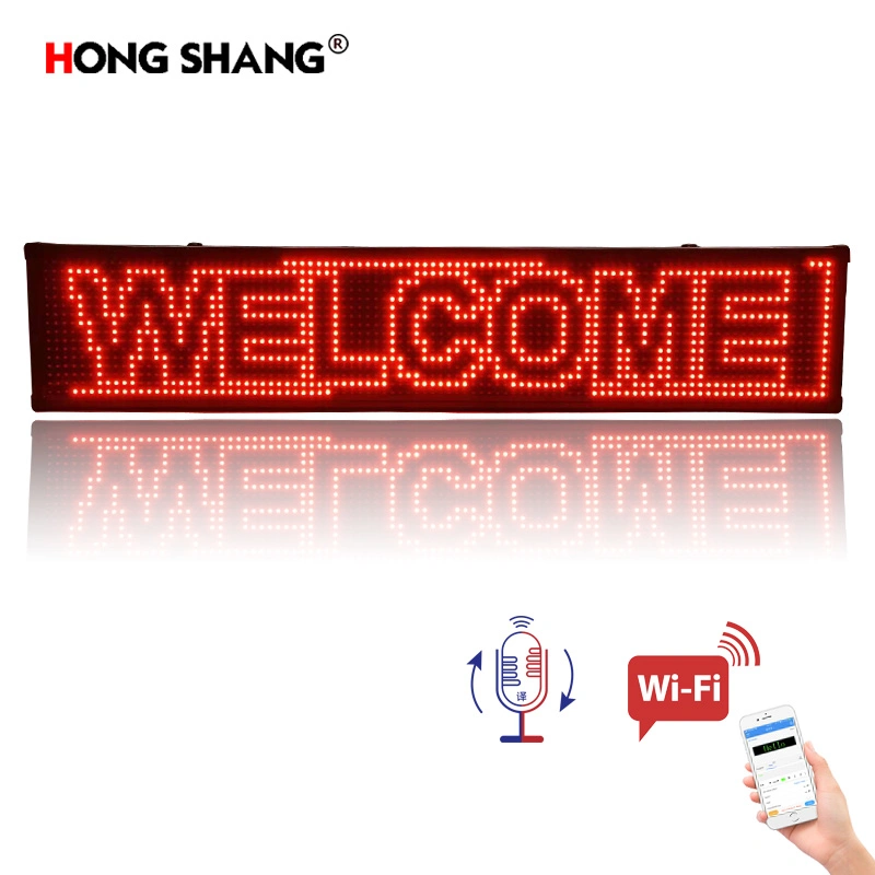 Indoor and Outdoor Module Shop Taxi Rolling Information Board LED Signboard Advertising Products