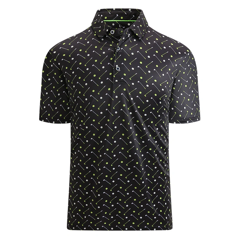 Premium Polyester and Spandex Polo Shirt with Print