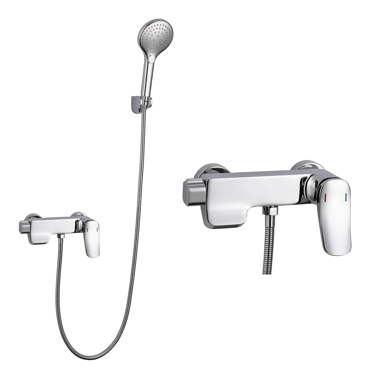 Bathroom Cost-Effective Three Function All Brass Body Hot and Cold Brushed Gold Shower Faucet