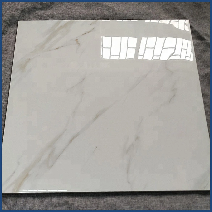 China Fabrik Preis Outlet 600X600 White Marble Polierporzellan Boden Kachel