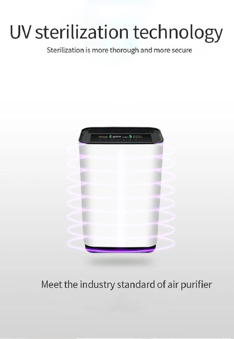 HEPA UV Home Air Purifier Humidifier with Timer Anion Purification