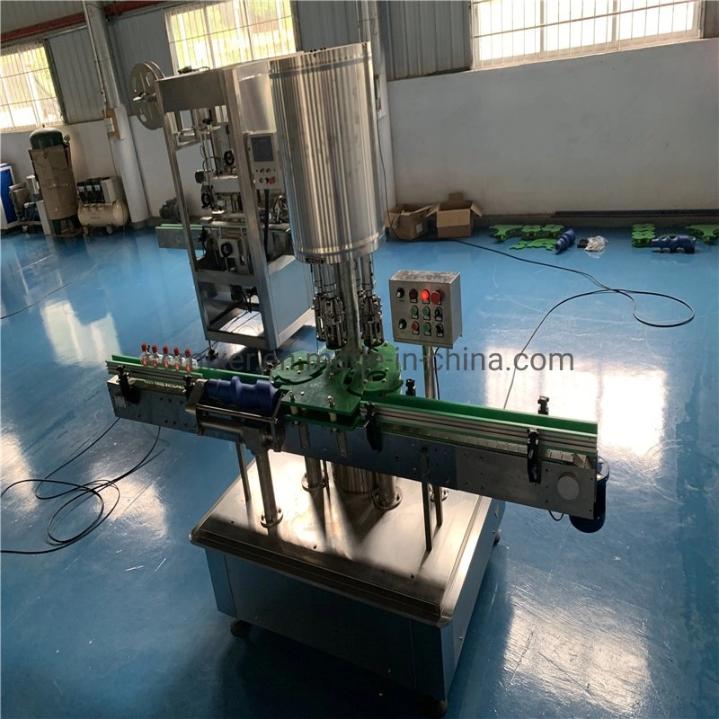 Automatic 4 Head Glass Bottle Aluminium Cap Screw Capping Machine