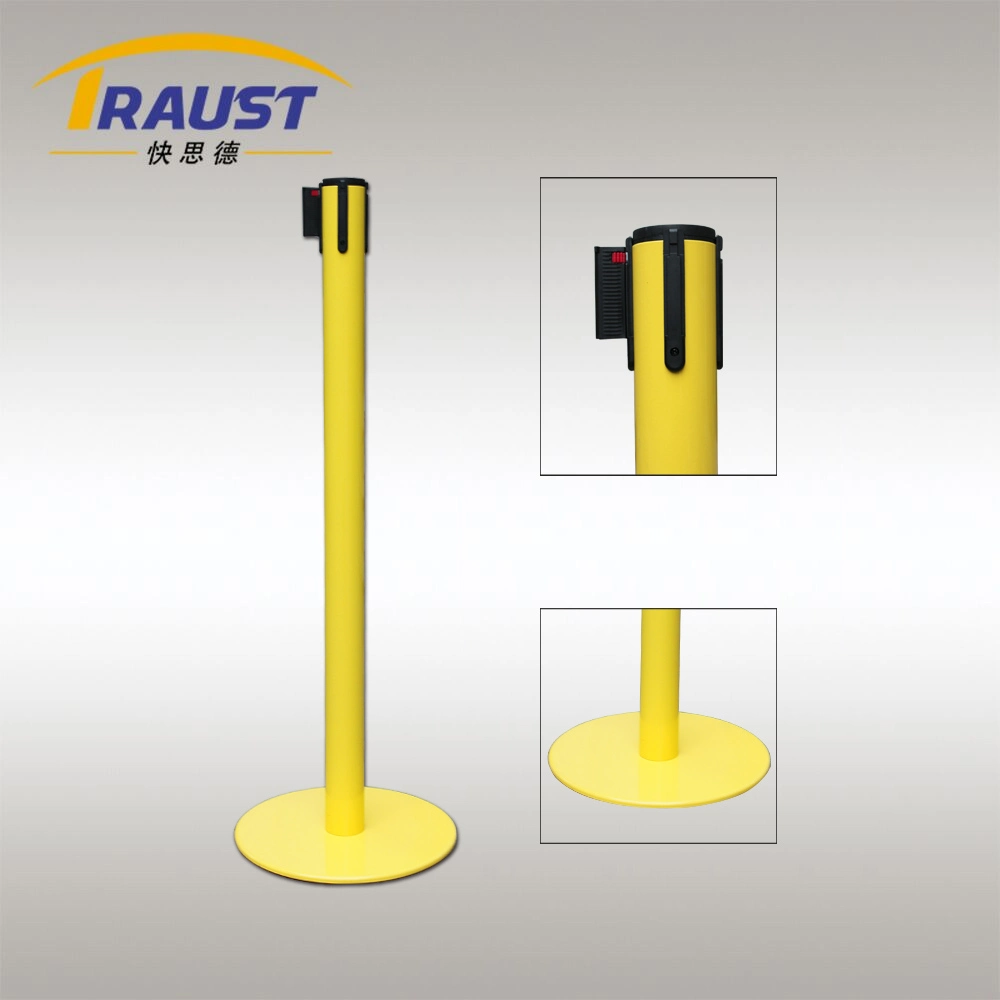 Retractable Belt Chrome Stanchion Queue Line Control Barrier