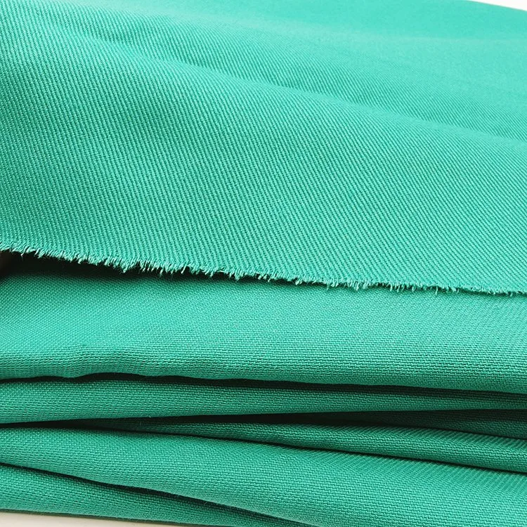 China Wholesale Fabric Twill Dying Fireproof Material Workwear Functional Fabric 250GSM