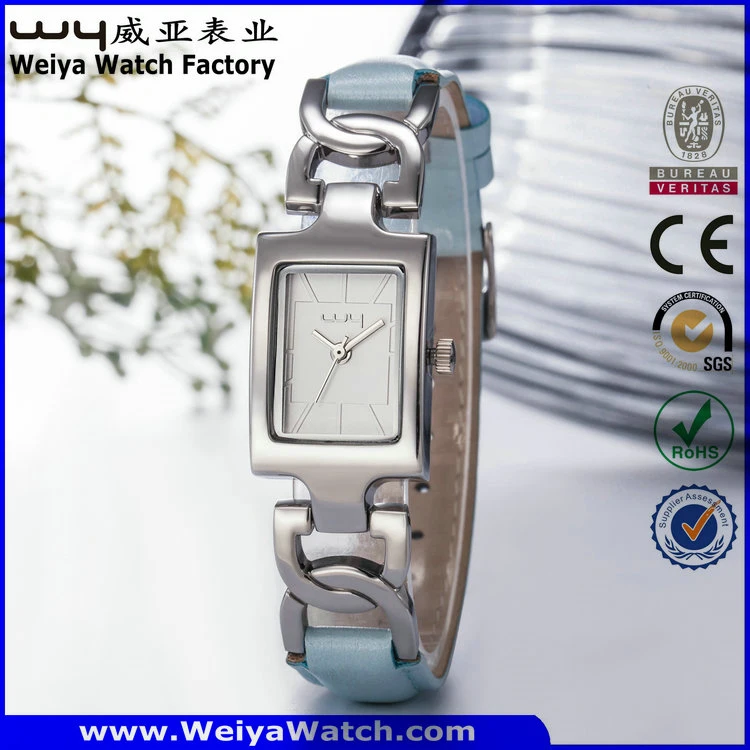 Fashion Customize Service Steel Quartz Ladies Wrist Watch (Wy-020E)