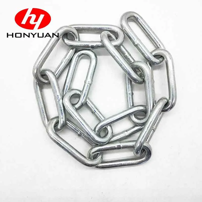 G30 Galvanized Chain Zinc Plated Welded Iron Link Chain DIN5685c/DIN763 Long Link Chain DIN5685A/DIN766/DIN5686 Korean Standard Short Link Chain