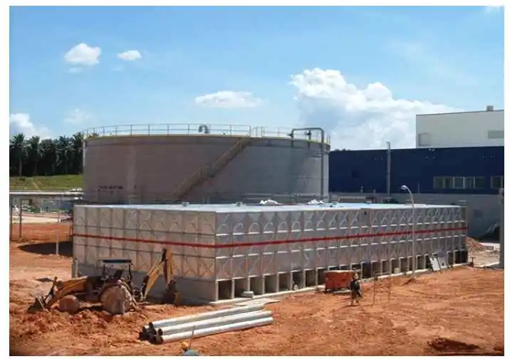 Tanque de agua de acero ondulado galvanizado de 50m3 -1000m3 agua flexible grande Tanques Rain Water Tank