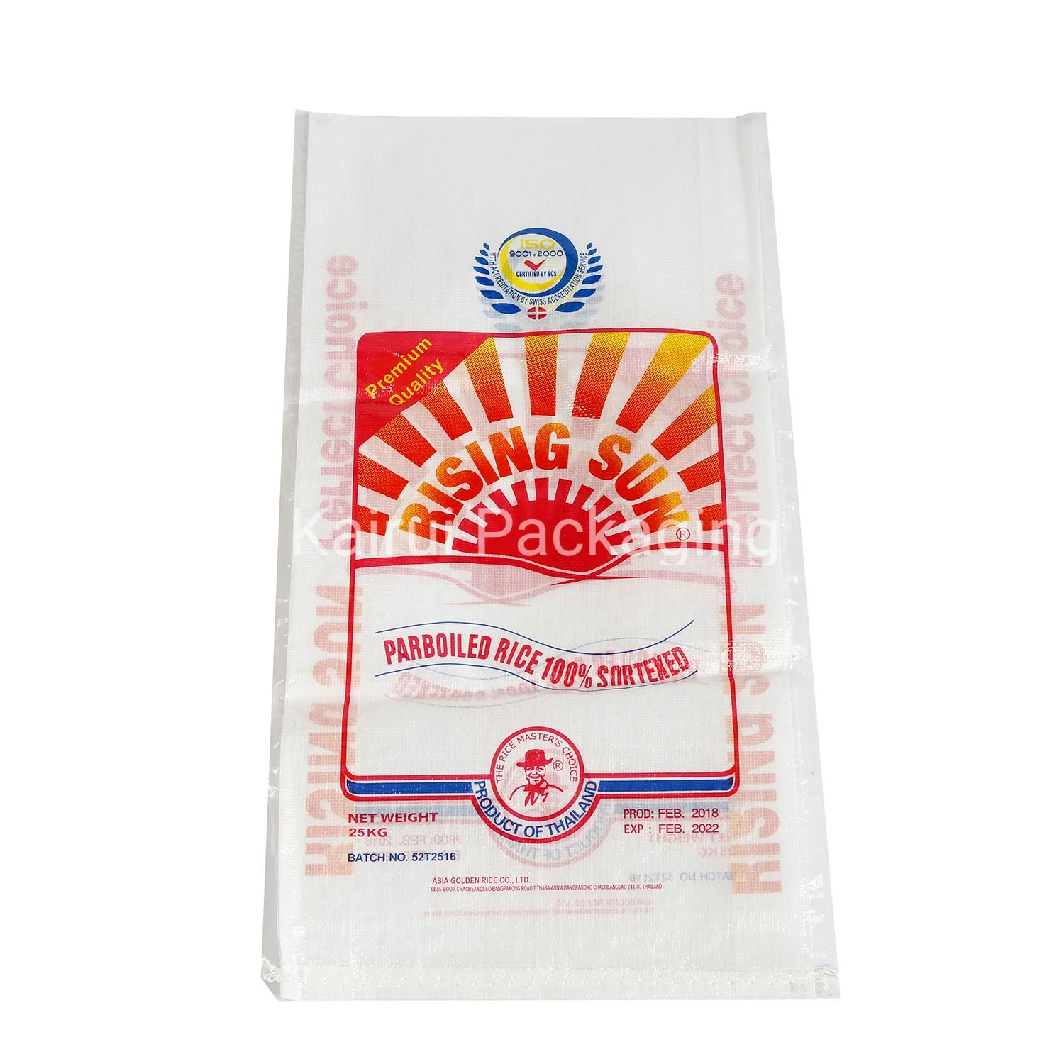 Customized Different Types PP Woven Rice Bags Design