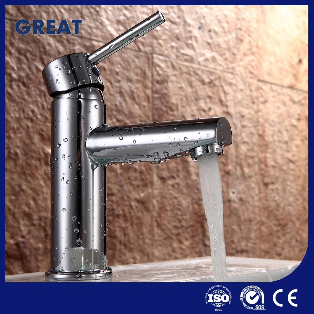 Gran cuarto de baño moderno de la utilidad de gran calidad de la fábrica del Grifo lavabo grifo Gl4101M40 de la cuenca de una sola palanca cromado China grifo cromado pulido solo Grifo de Cuenca