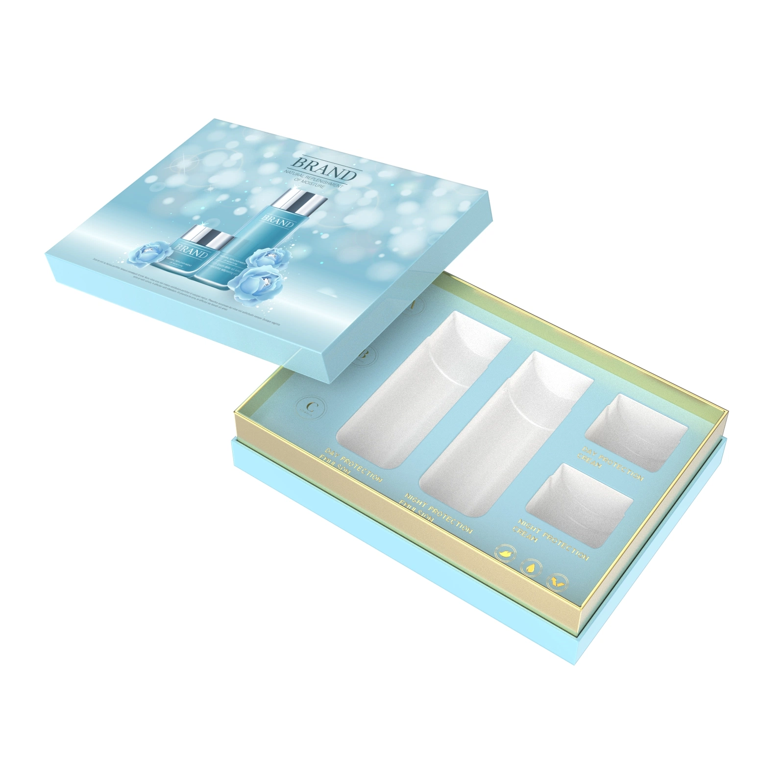 Sawtru Custom Cosmetics Perfume Packaging Gift Box with Paper Bag