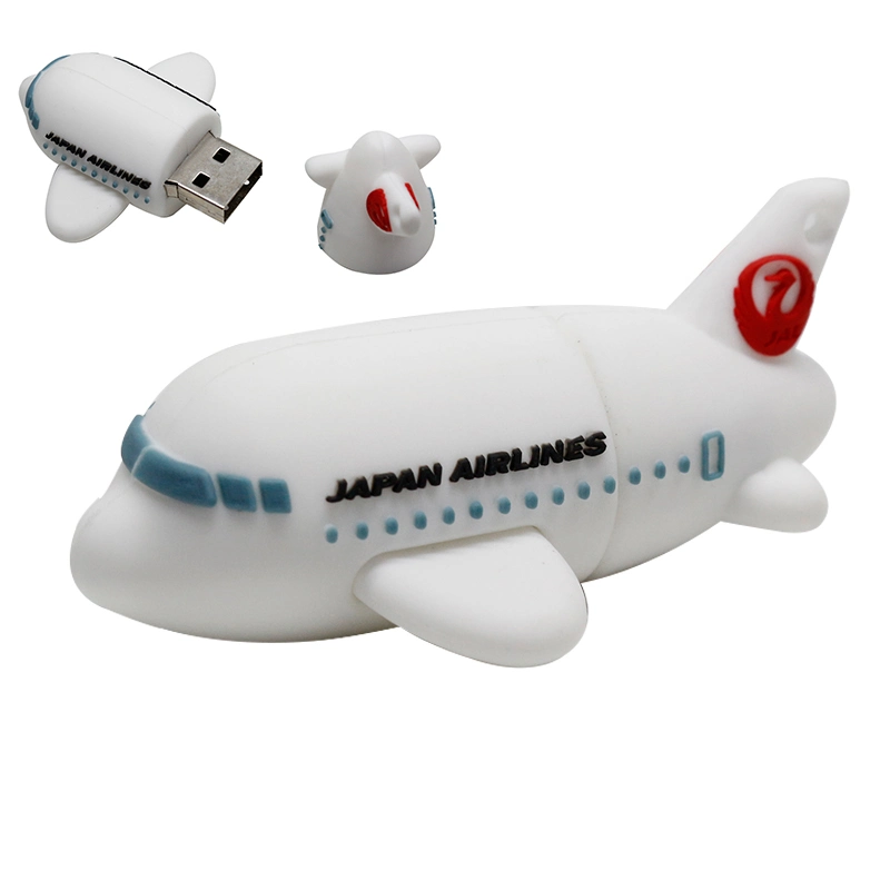 USB Stick Cartoon Promotional Gift Aircraft PVC Custom Shape USB Flash Drive Pen Drive USB