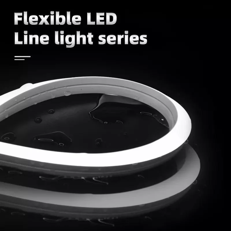 إضاءة متوهجة بزاوية 360 درجة على شكل دائري LED مرن شريط نيون سيليكون أنبوب مصابيح LED