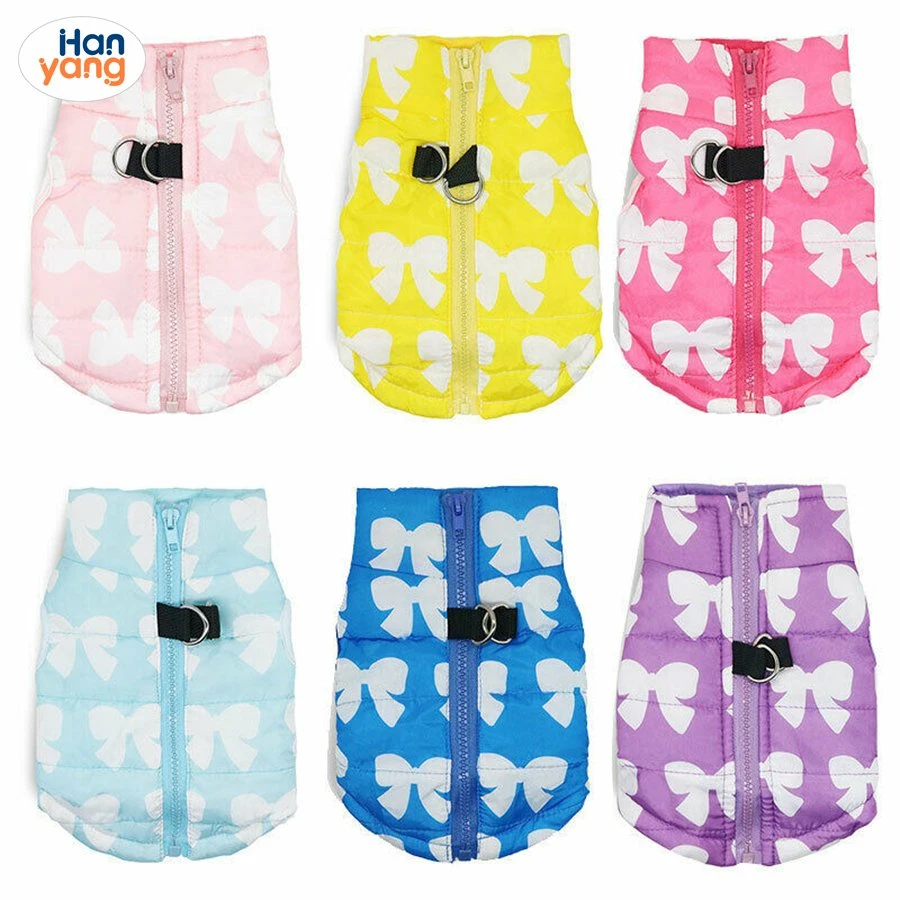 Hanyang Custom Wholesale Fashion Winter Dog Vest Clothes Pet Supplier Dog Waterproof Tank Top Coat