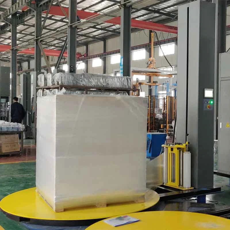 Carton Box Packing Pallet Stretch Winding Shrink Wrap Wrapping Machine