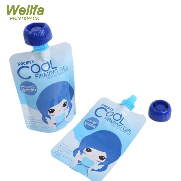 Embalaje impresa la bolsa de alimentos PP Personalizar envases de plástico boquilla bebé Stand up Bag bolsas boca jugo líquido de impresión