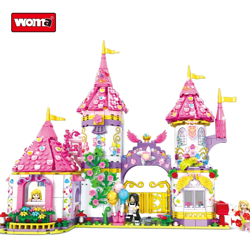 Woma Toys C251 Castle Carriage Princess Building Block Brick Pfinge Brinca com o brinquedo com a CE
