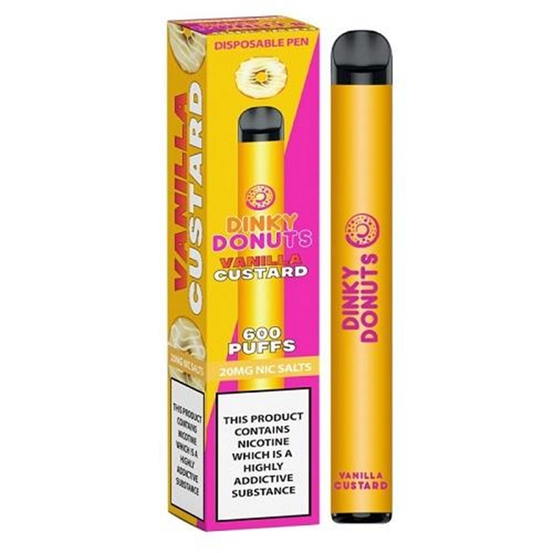 Cigarrillo E E-cigarrillo Pen Dinky desechables Donuts 600 inhalaciones 2ml Pre-Filled el rodillo de malla caso auténtico de la batería recargable 400mAh