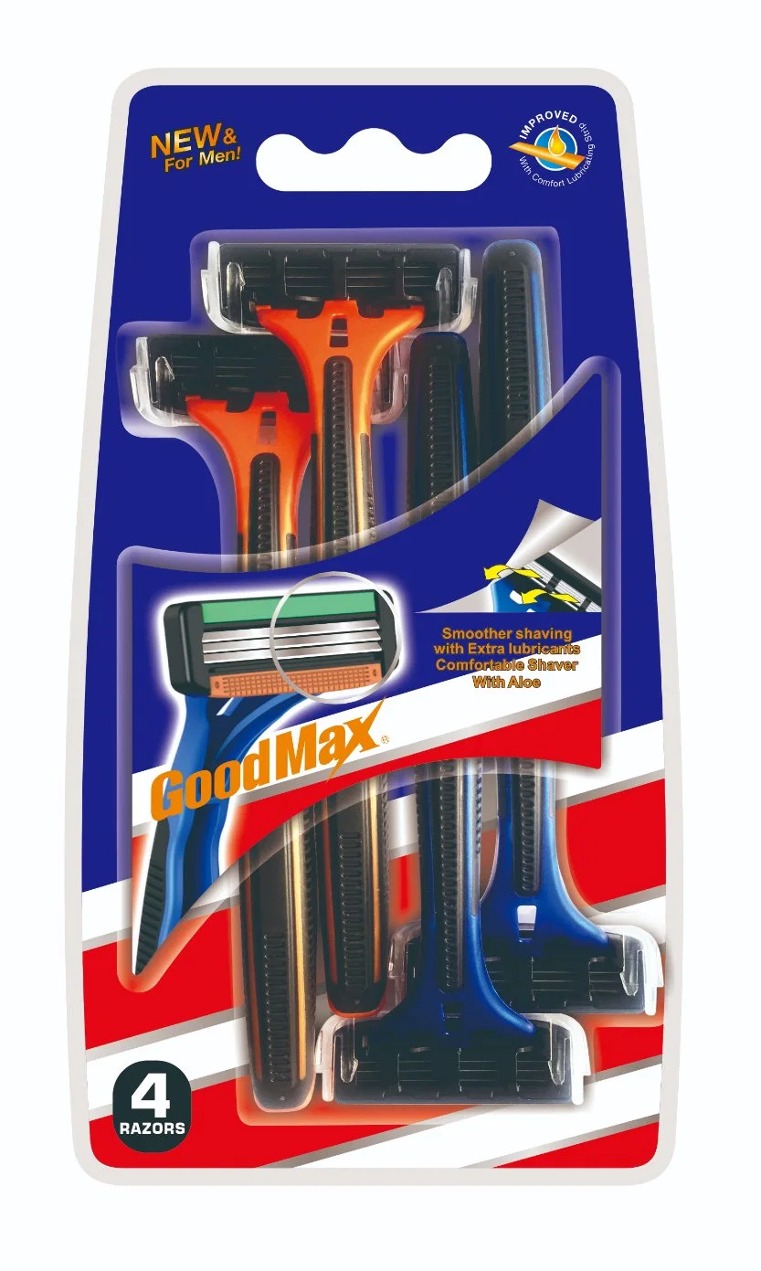 Goodmax Good Quality Triple Blade Razor Open Back Washable Blade