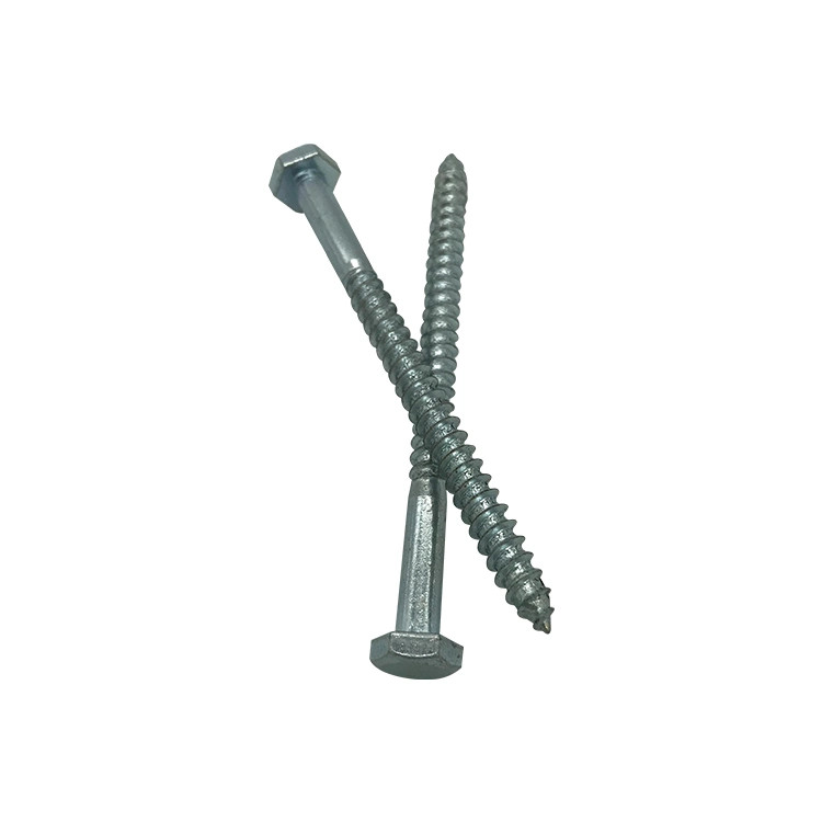 DIN571 Inch ASME B18.6.1 Stainless Steel Hex Head Lag Wood Screws