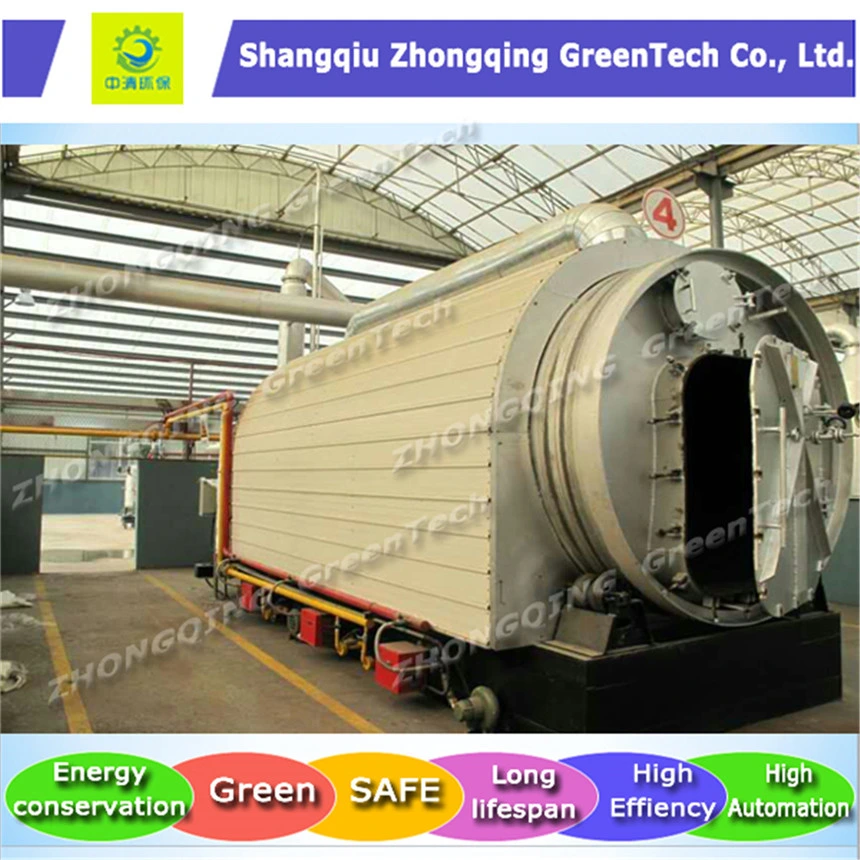 Used Tires/Used Plastics/Waste Rubber/Solid Waste Pyrolysis Plant/Disposal Plant/Recycling Plant/Waste Treatment Equipment to Oil with EU Standard